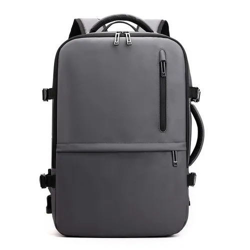 Man's Business Backpack High-Quality Nylon Notebook Backbag USB