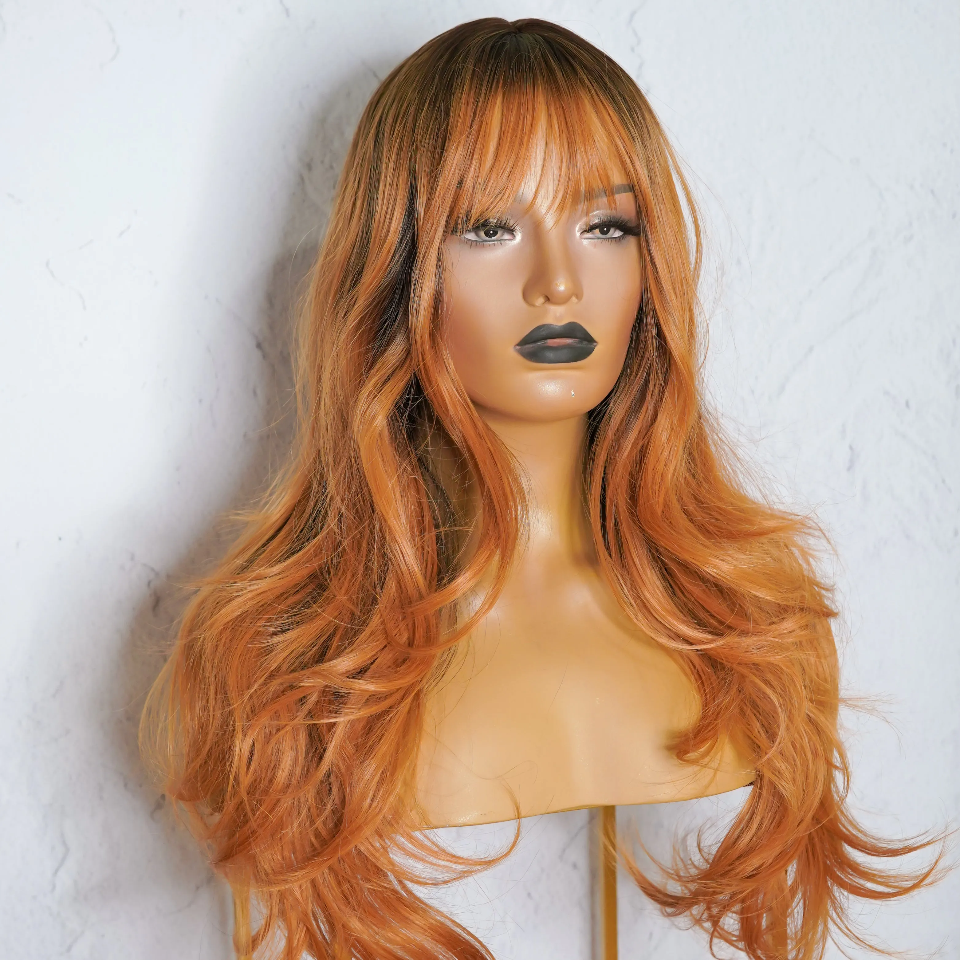 MILO Copper Ombre Fringe Wig