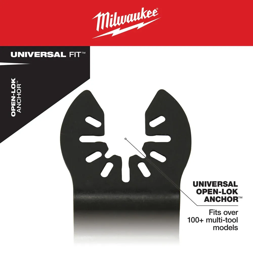 Milwaukee  49-25-1523 Milwaukee® OPEN-LOK™ 1-3/8" TITANIUM ENHANCED CARBIDE TEETH MULTI-MATERIAL BLADE 3PK