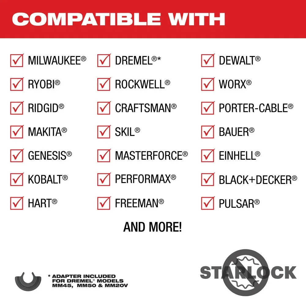 Milwaukee  49-25-1523 Milwaukee® OPEN-LOK™ 1-3/8" TITANIUM ENHANCED CARBIDE TEETH MULTI-MATERIAL BLADE 3PK