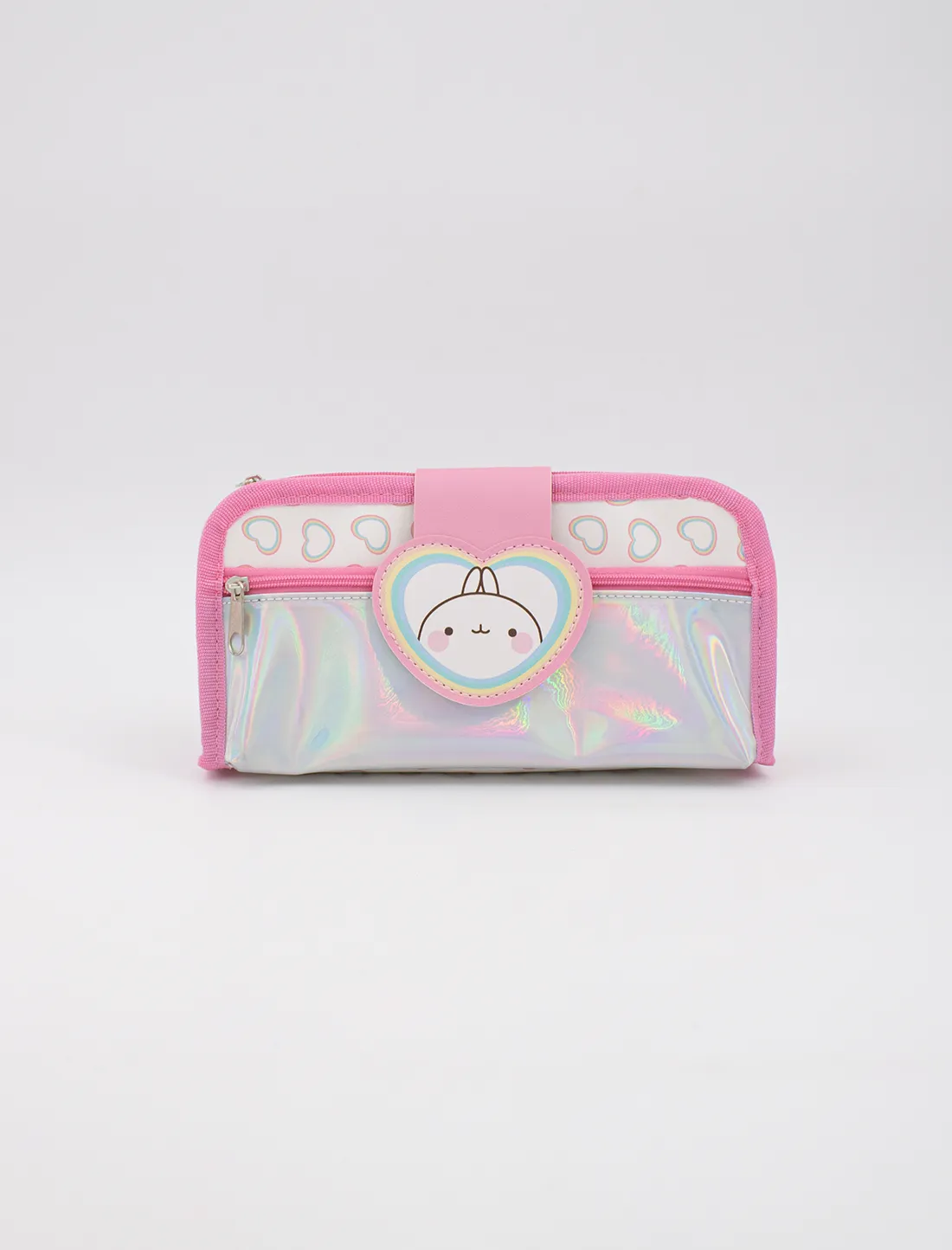 Molang Rainbow Heart Pencil Case