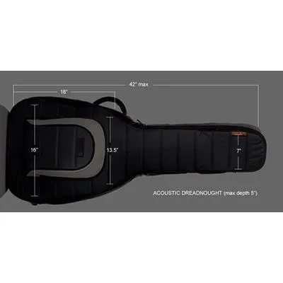 MONO Acoustic Dreadnaught Guitar Case Black (In-Store Only)