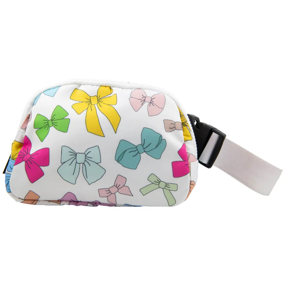 Multicolored Coquette Bows Wholesale Belt Bag