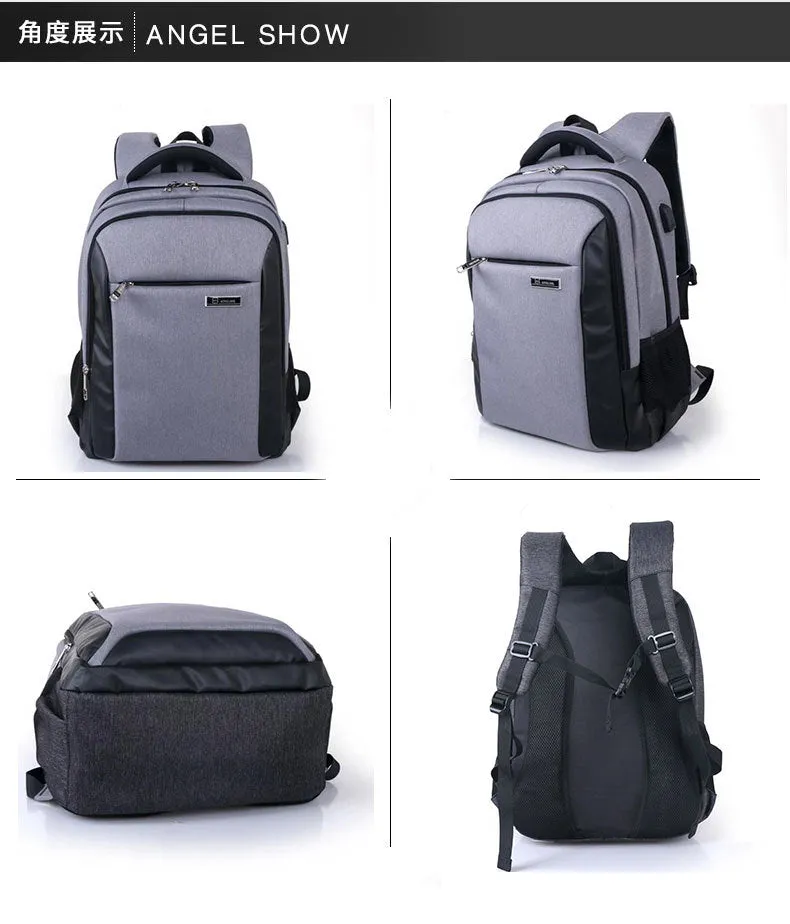 Multifunctional Men's Business Backpack Backpack Oxford Fabric