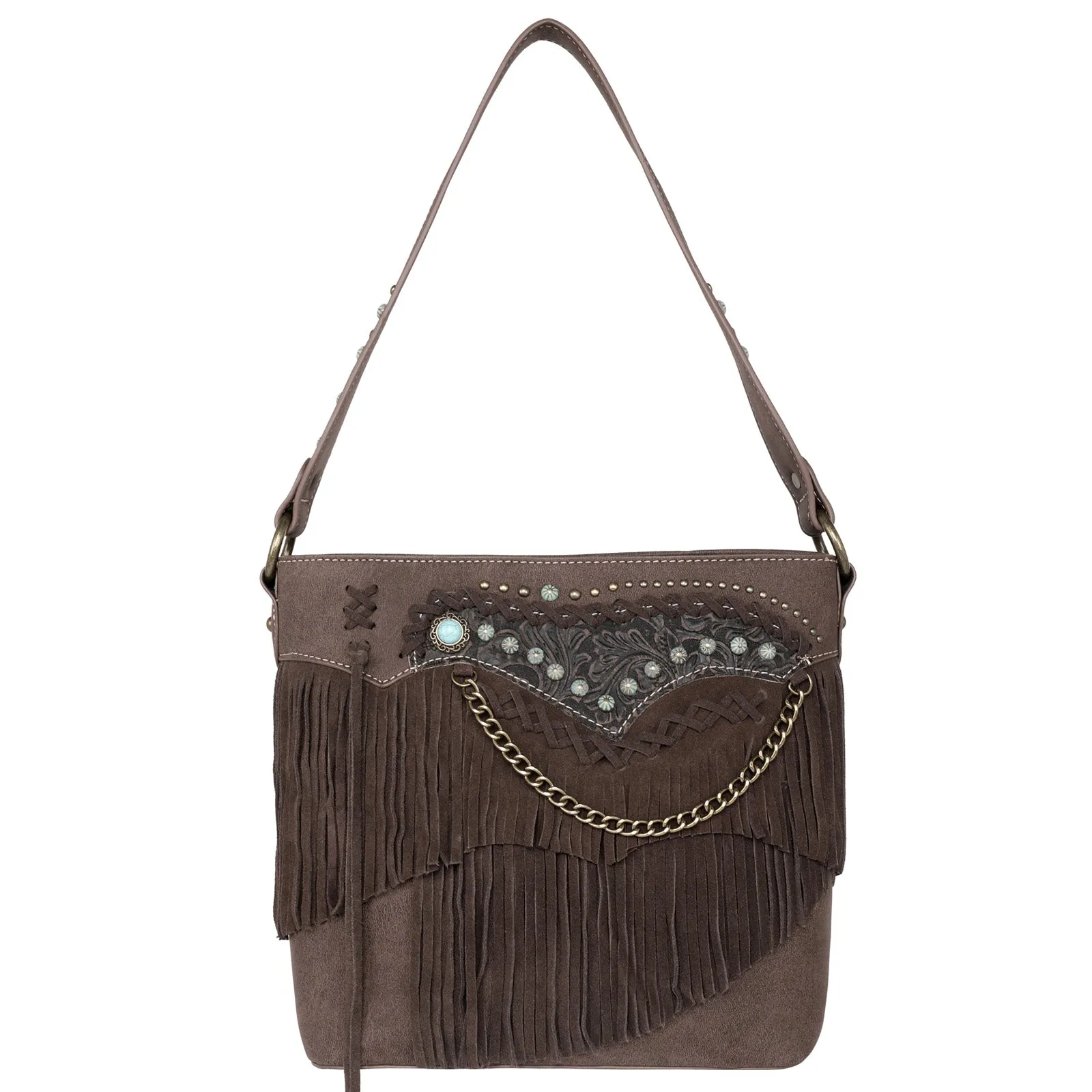 MW1201G-918 Montana West Fringe Collection Concealed Carry Hobo