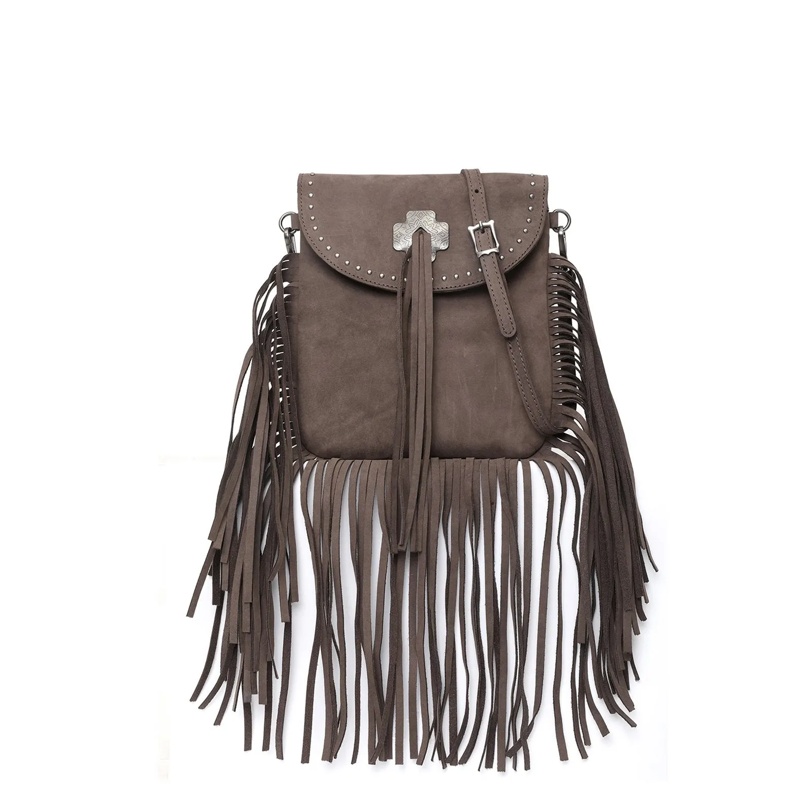 MWR-033  Montana West  Genuine Leather Fringe Crossbody Bag