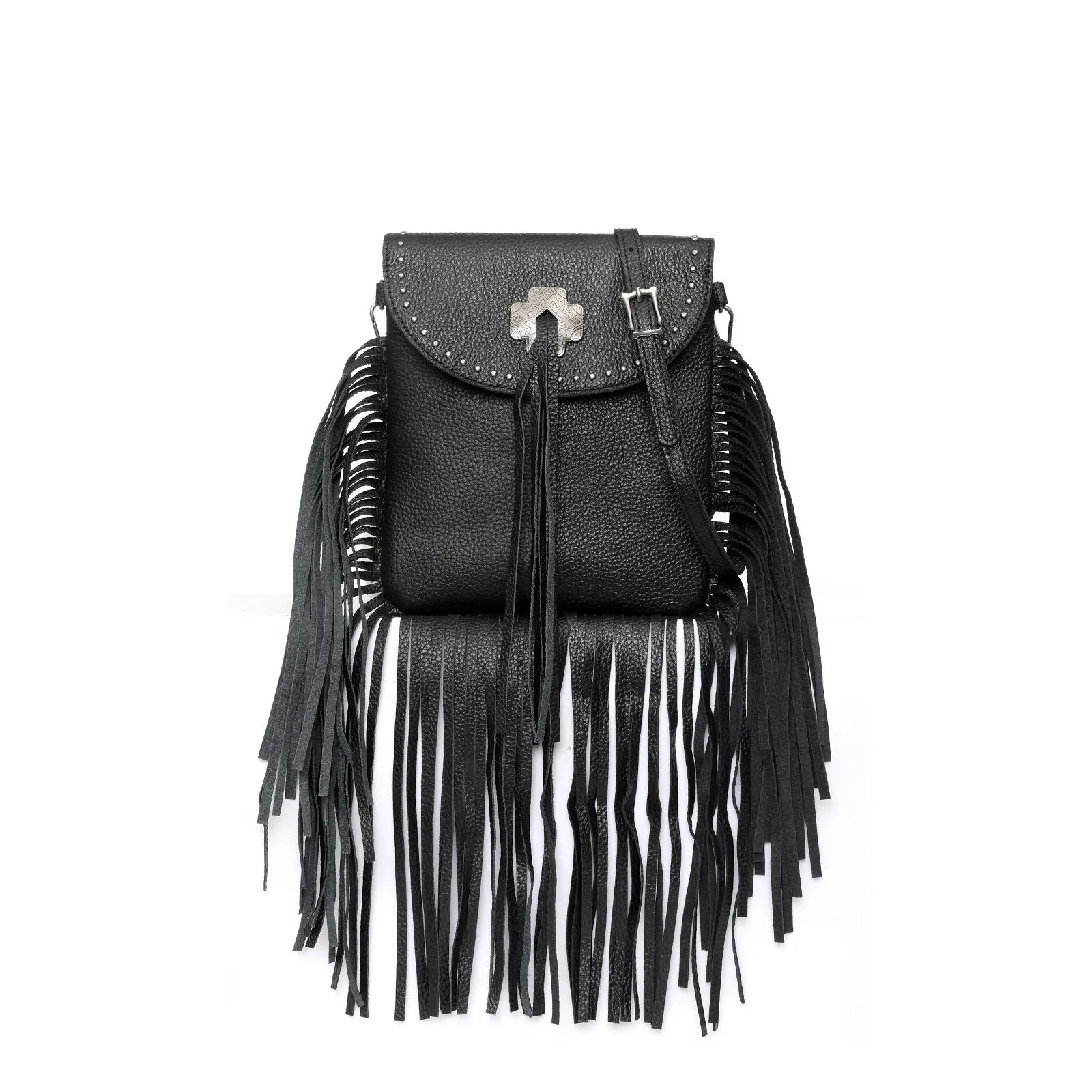 MWR-033  Montana West  Genuine Leather Fringe Crossbody Bag