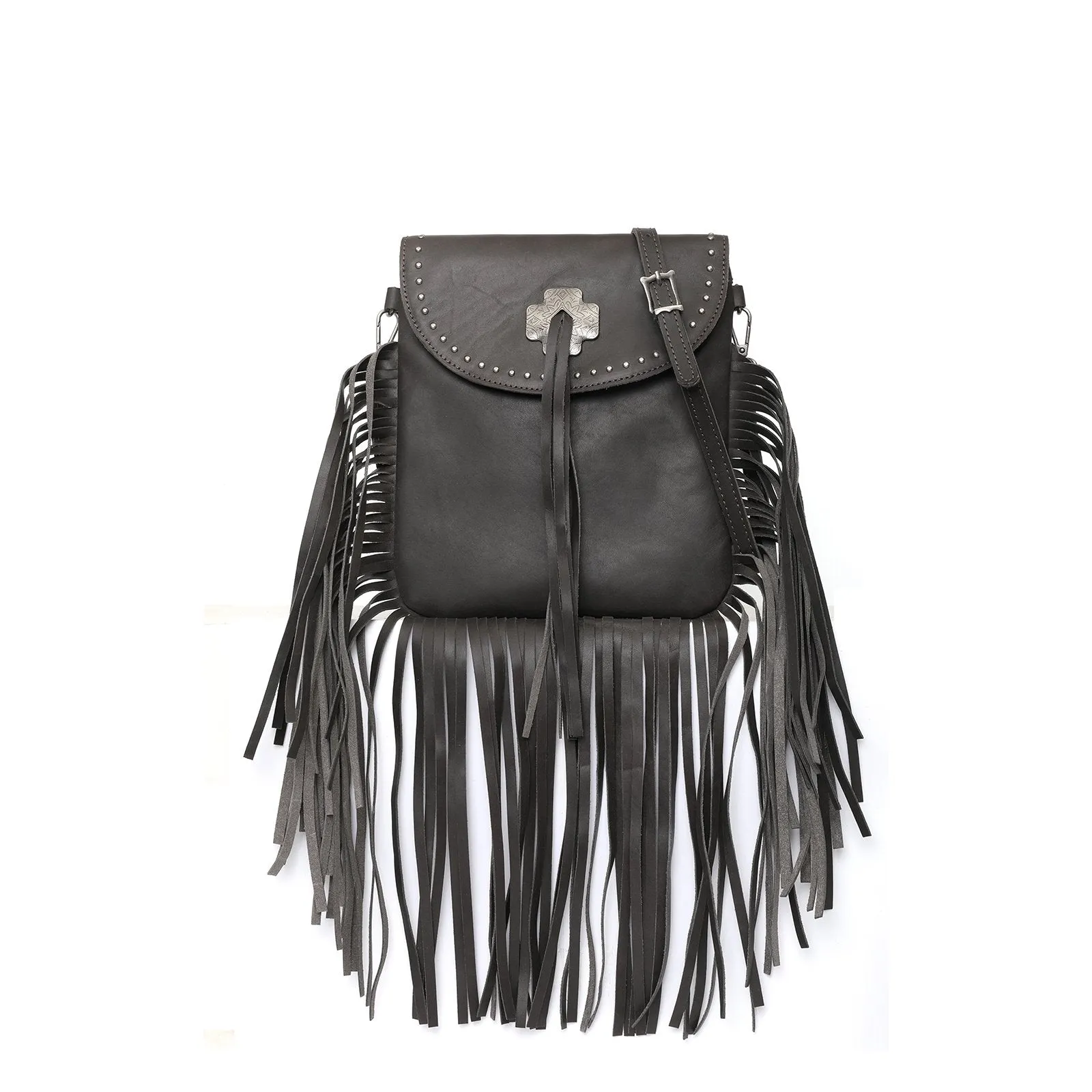 MWR-033  Montana West  Genuine Leather Fringe Crossbody Bag