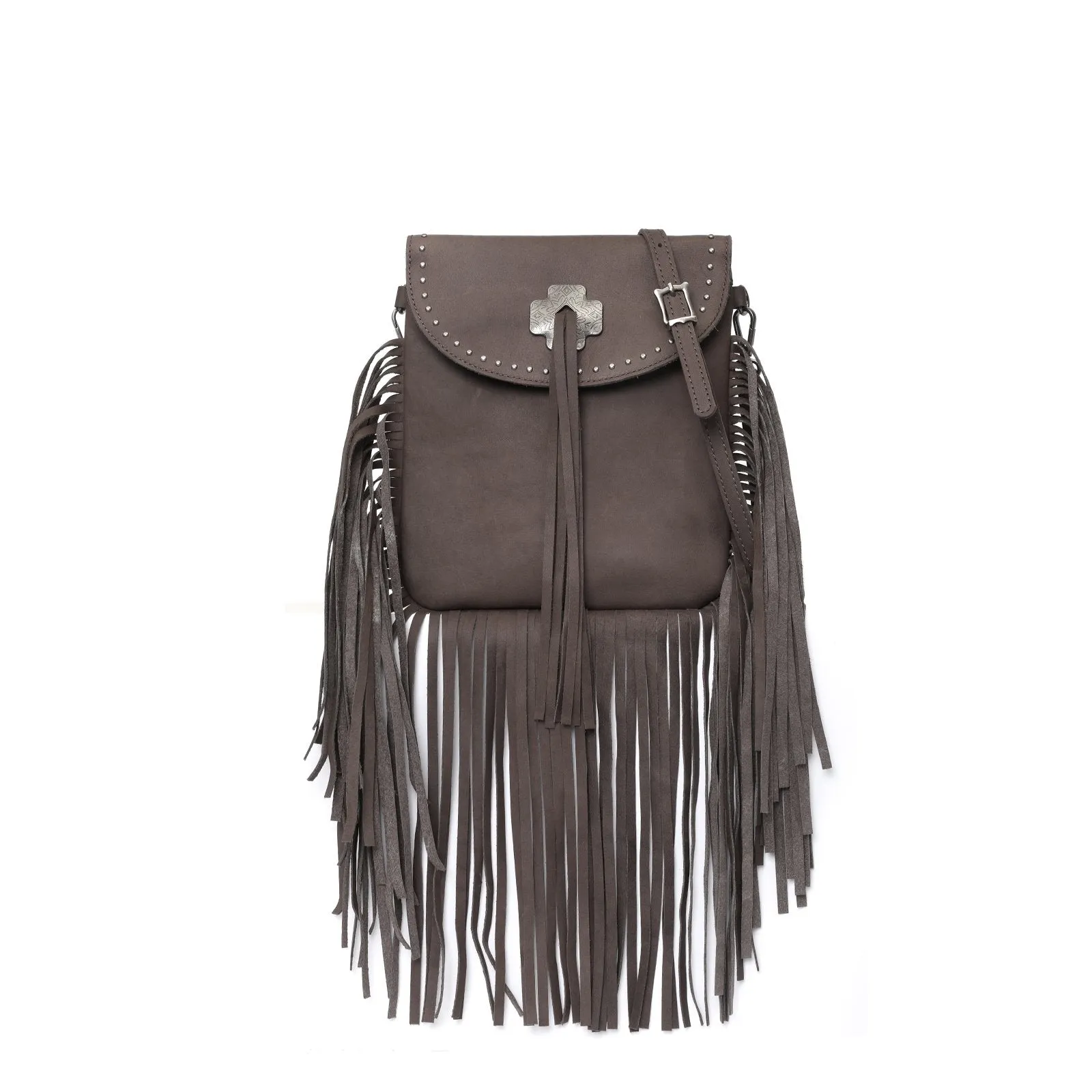 MWR-033  Montana West  Genuine Leather Fringe Crossbody Bag