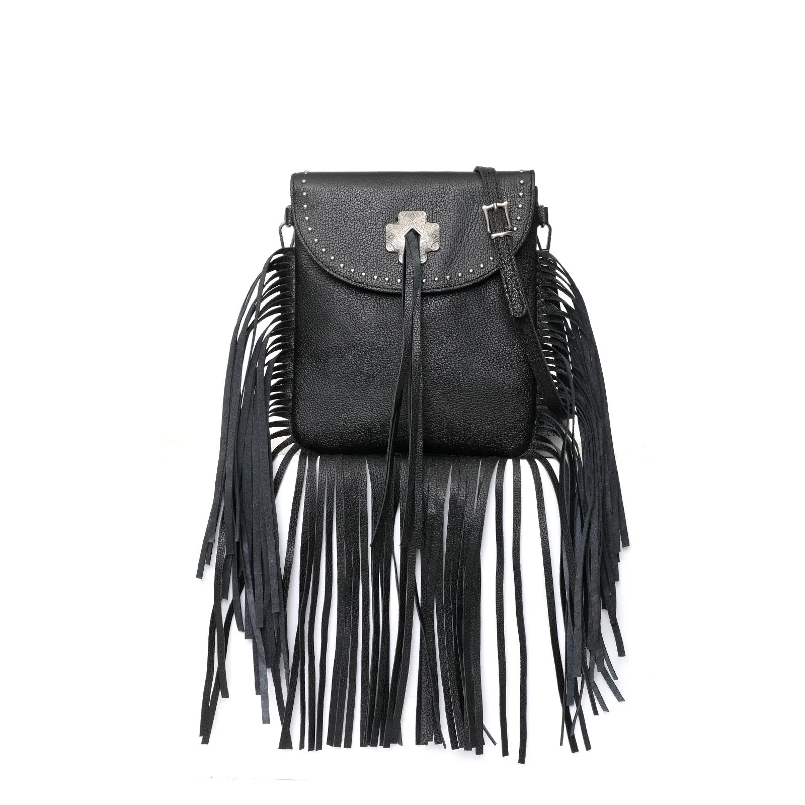 MWR-033  Montana West  Genuine Leather Fringe Crossbody Bag