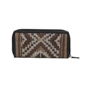 Myra Bag: 'MAIZE WOVEN FABRIC WALLET"