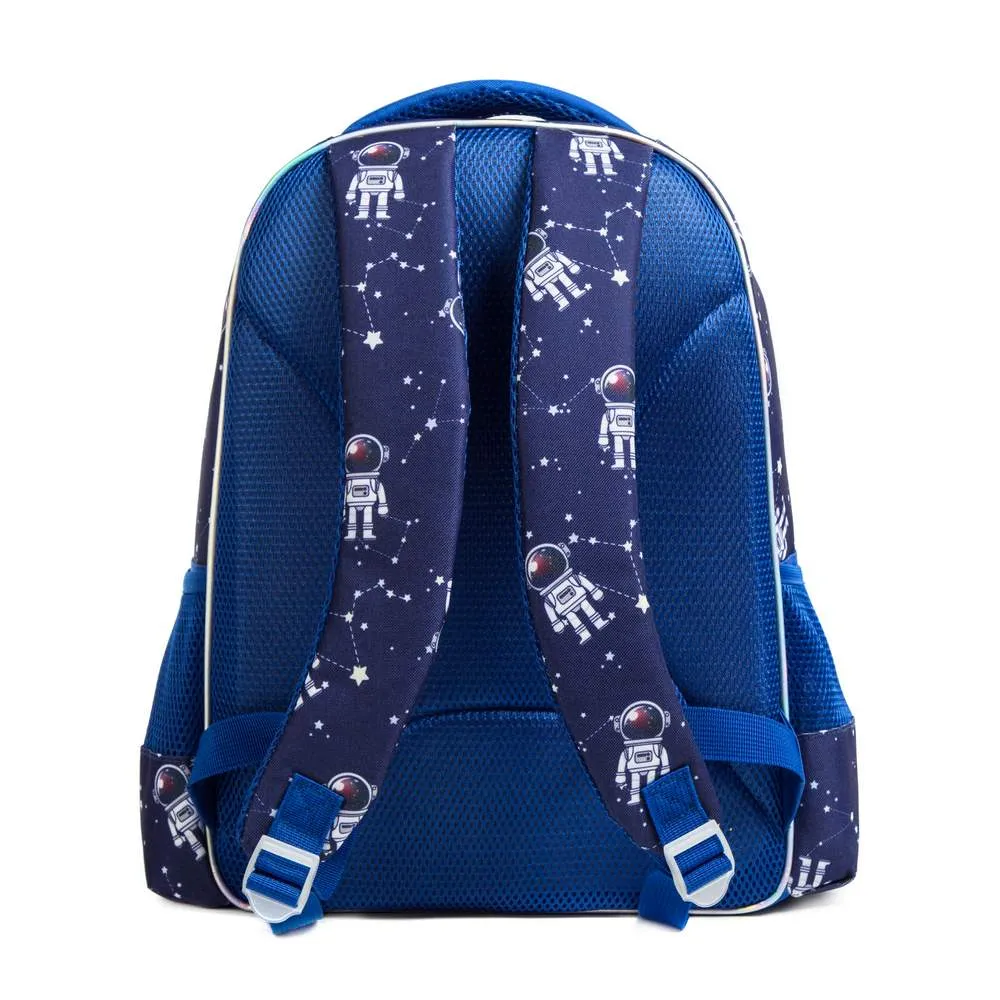 (NET) Astronaut School Backpack With Insulated Lunch Box And Pencil Case Set Of 3 Pcs