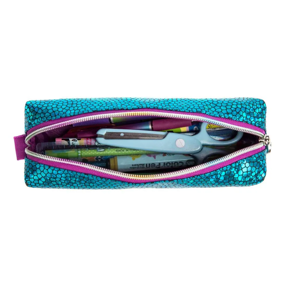 (NET) Eazy Kids-17inch School Bag Lunch Bag Pencil Case Set Of 3 Mermaid Sea - Green / 11505-3