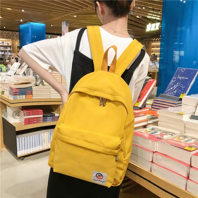 New Fashion Ins Wind Bag Female High School College Girl Small Fresh Backpack