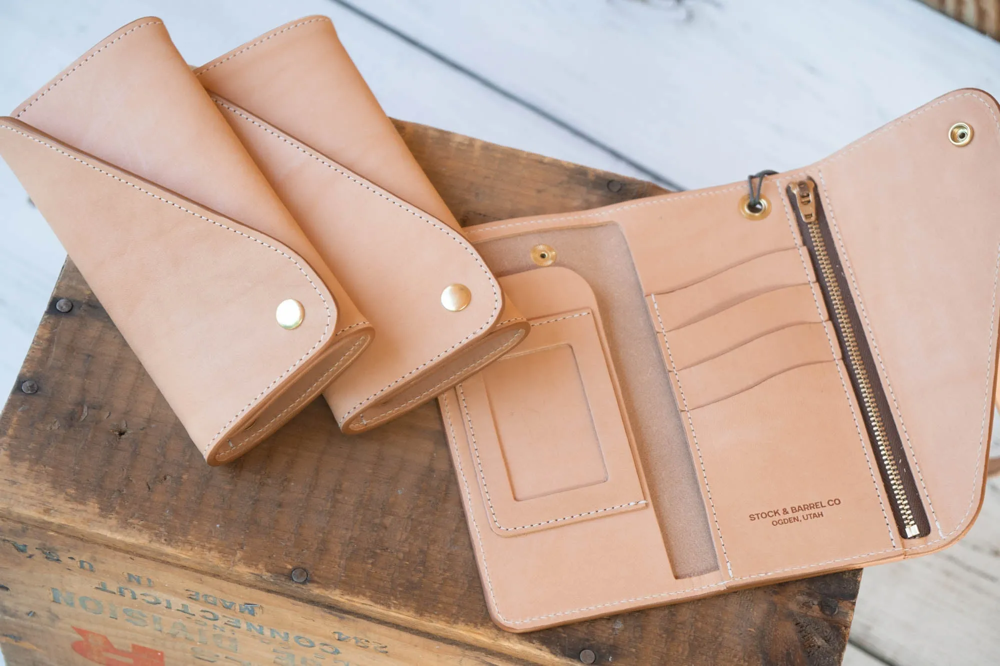 No.59 | 'Russet' Leather Trucker Long Wallet