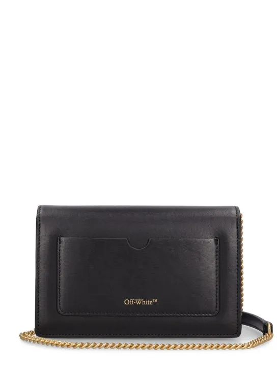 Off-White   Jitney leather wallet w/ chain 