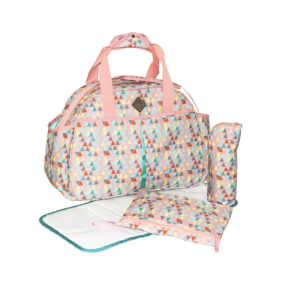 Okiedog Freckles Travel Bag Triangle Drop Peach