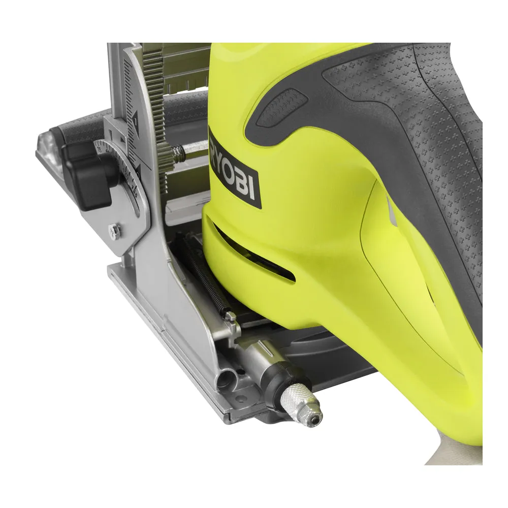 Open Box -  RYOBI 6 Amp AC Biscuit Joiner Kit with Dust Collector and Bag