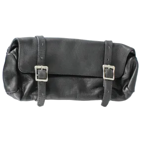 Open Road Double Buckle Small Leather Tool Bag