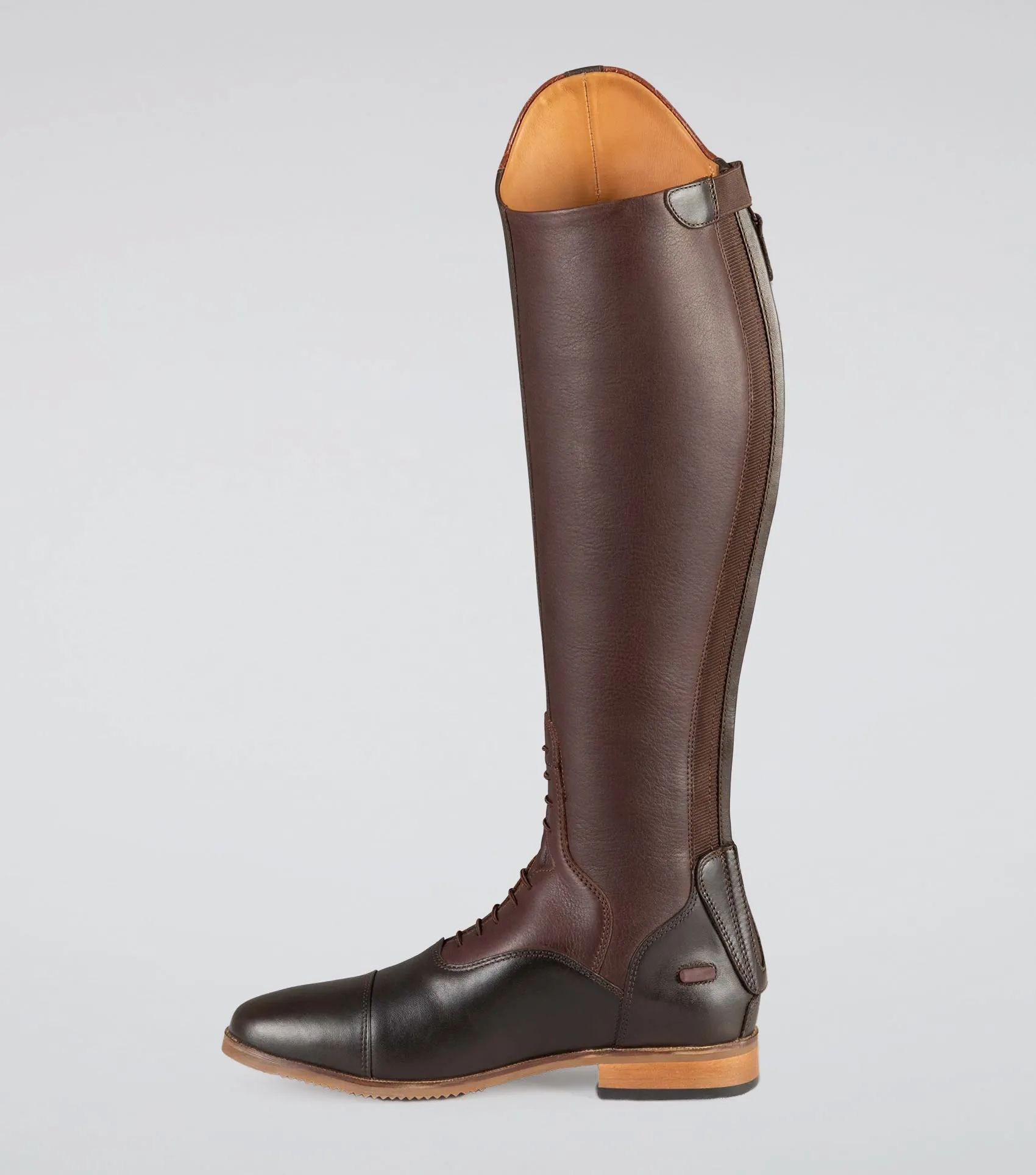 Passaggio Ladies Leather Field Tall Riding Boot Brown (Wide Calf)