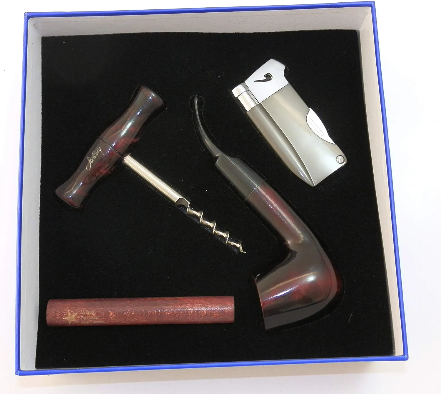 Pear Wood Tobacco Pipe Gift Set With Accessories