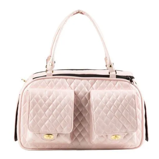 Petote Marlee 2 Dog Carrier Pink Quilted