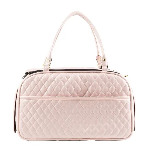 Petote Marlee 2 Dog Carrier Pink Quilted