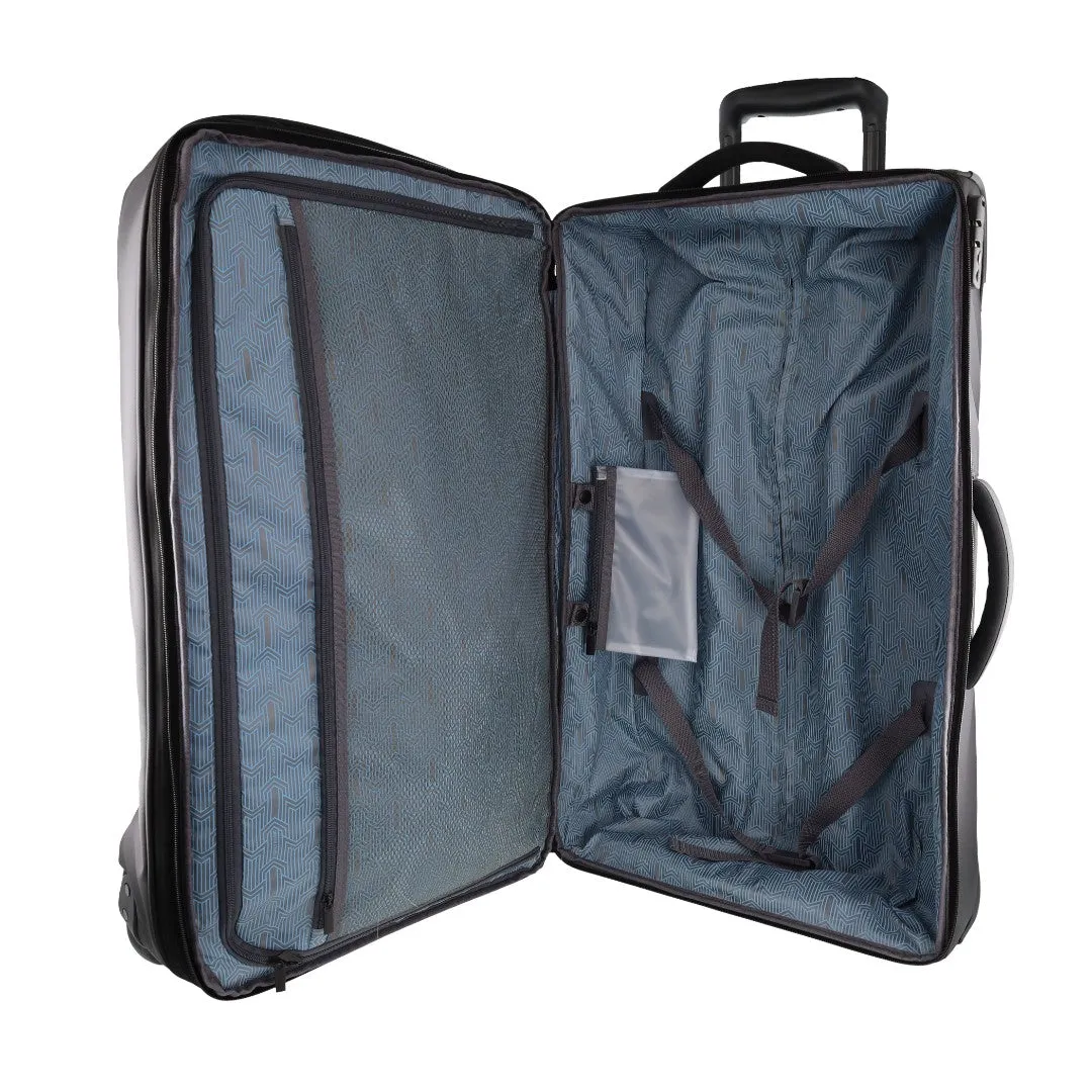 Pierre Cardin - PC3940M 62cm MEDIUM 2 Wheel Soft-Shell Trolley Case - Black