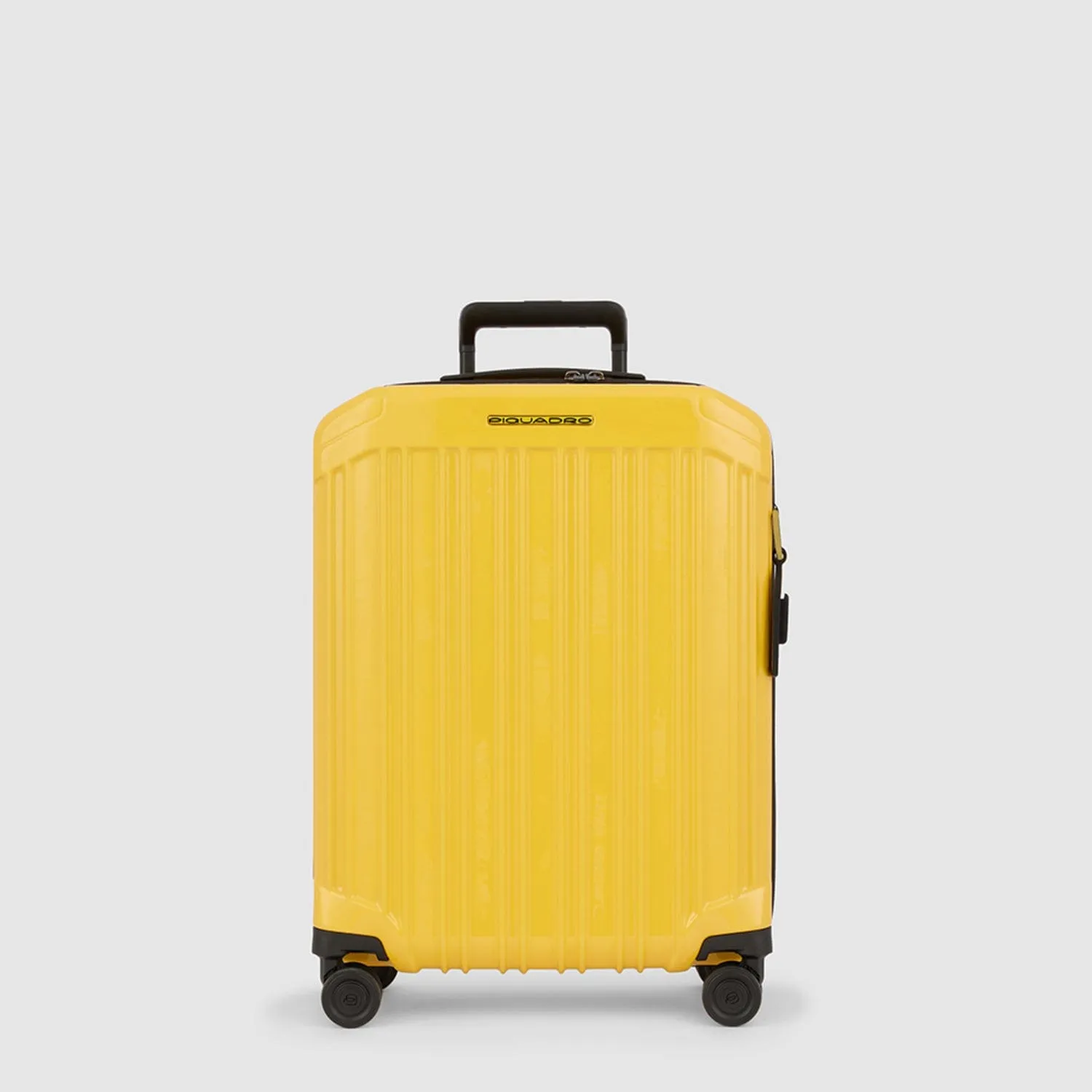 Piquadro Pq-Light 55Cm Ultra Slim Hardcase 4 Double Wheel Cabin Trolley Yellow - Bv4425Pqls2/G2