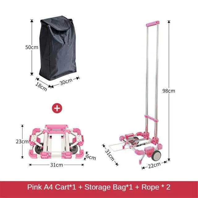 Portable Foldable Push Hand Cart