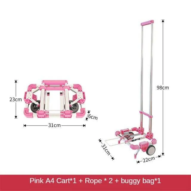 Portable Foldable Push Hand Cart