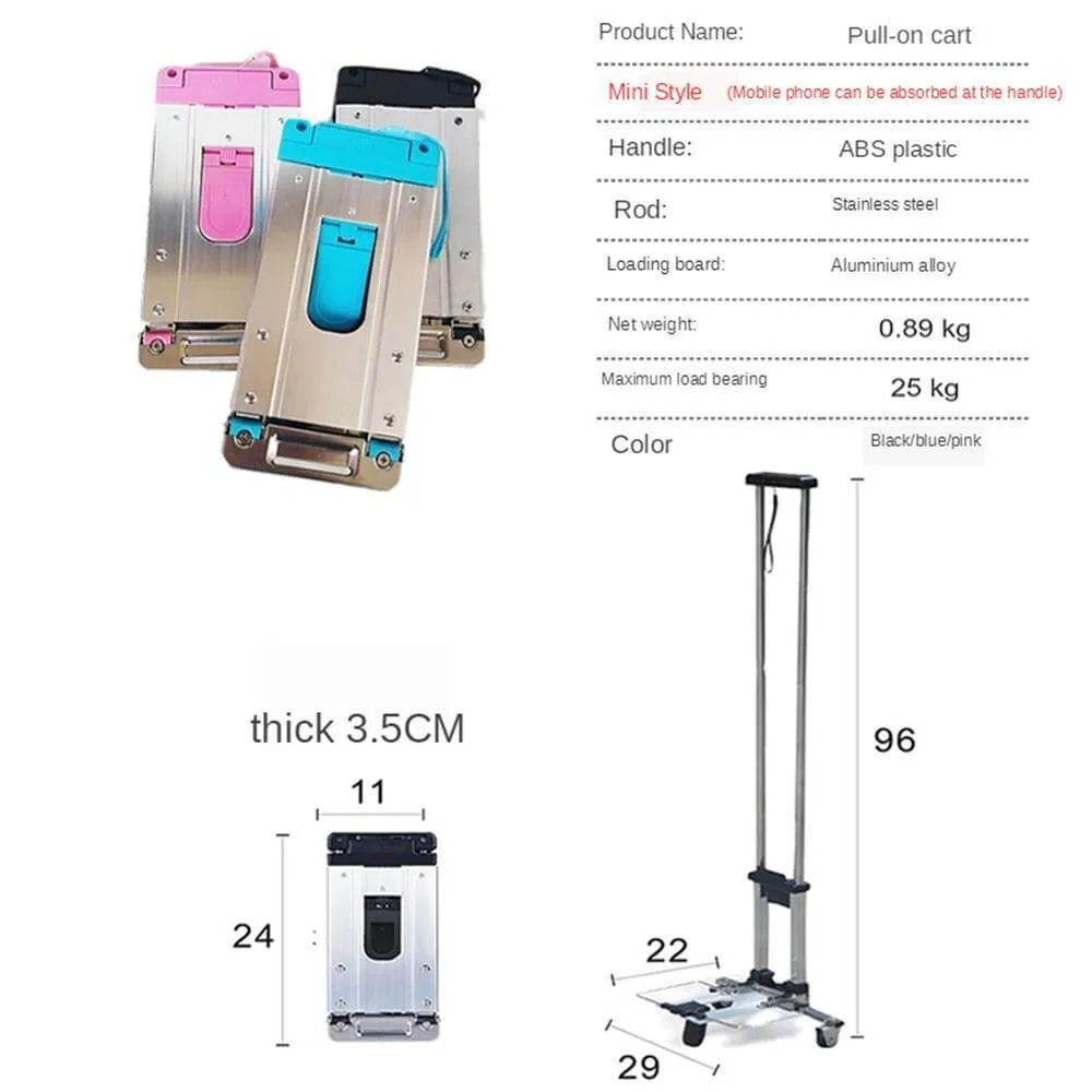 Portable Foldable Push Hand Cart