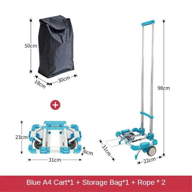 Portable Foldable Push Hand Cart