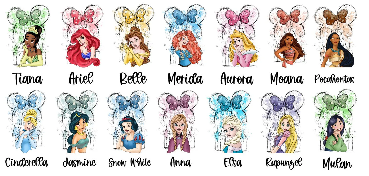 Princess Bag Tag Key Chain - Personalized Back to School KeyChain – Custom End of School Year Gift – Back To School Gift