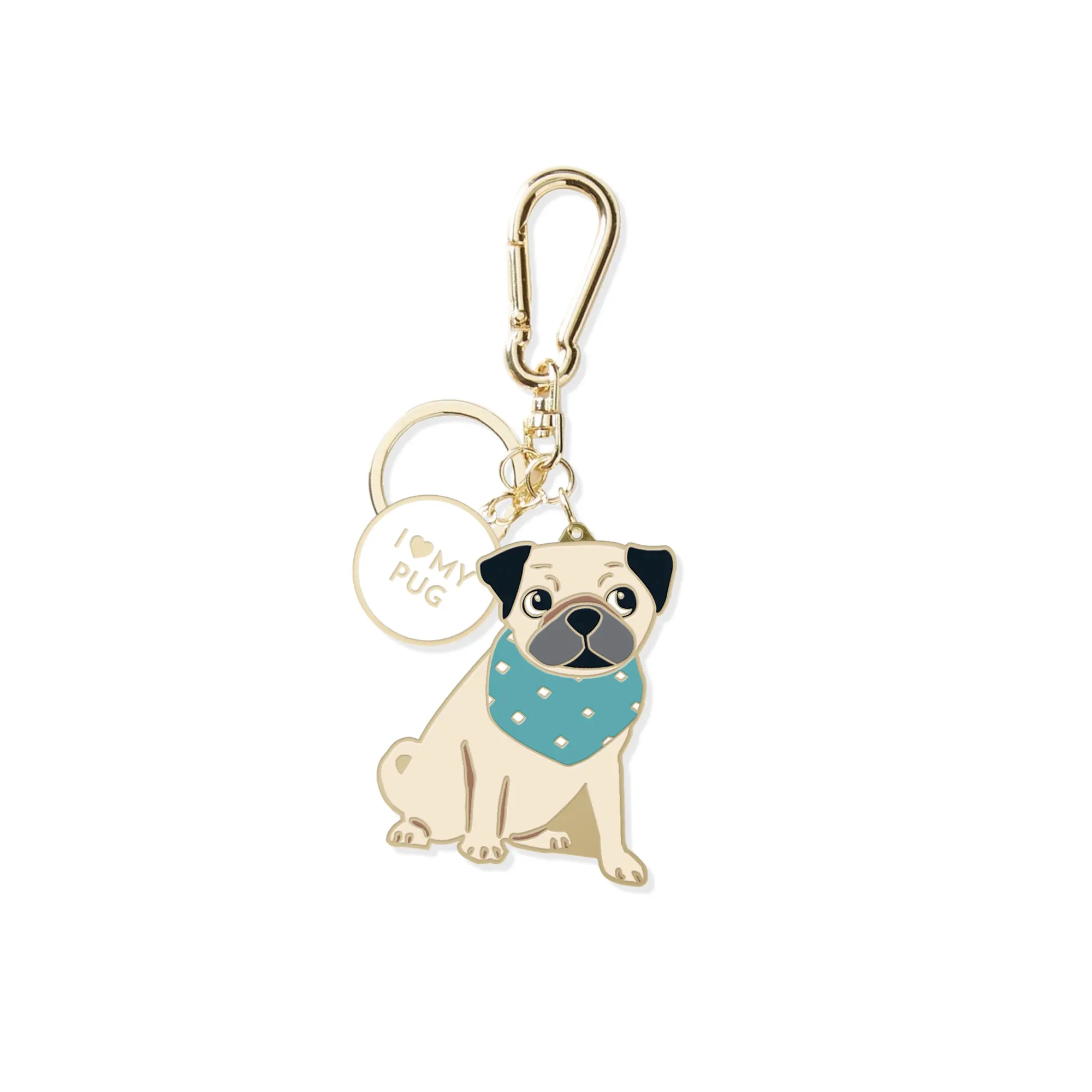 Pug Key Chain