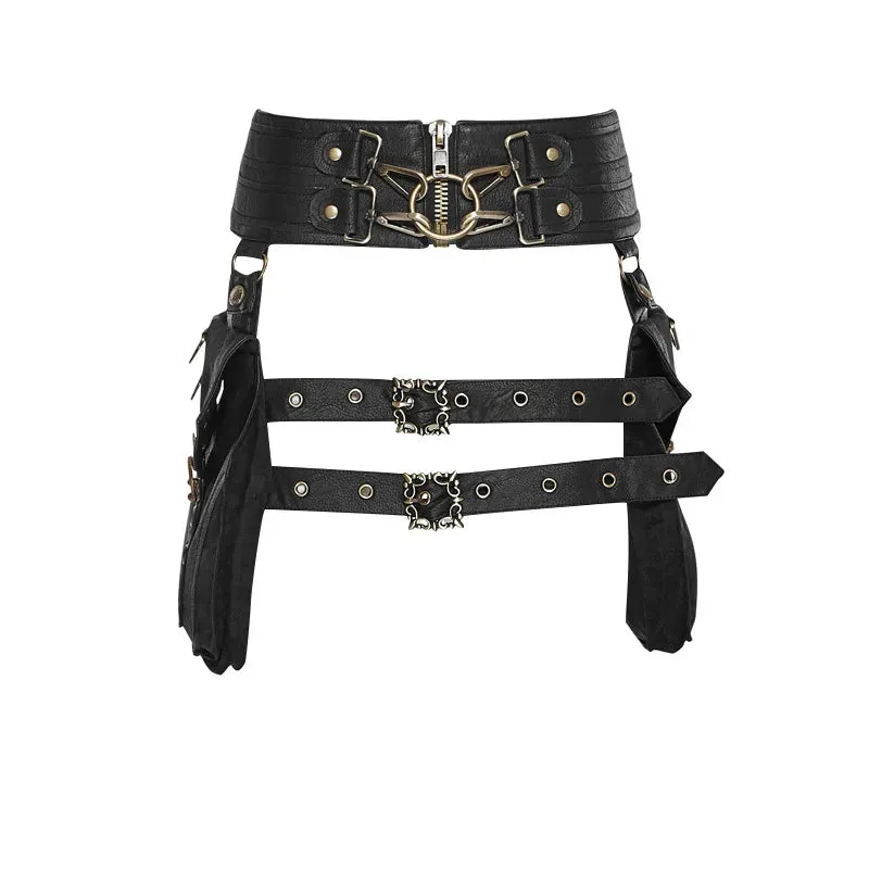 Punk Rivet Skull Retro Rock Waist Bag Gothic Shoulder Bag