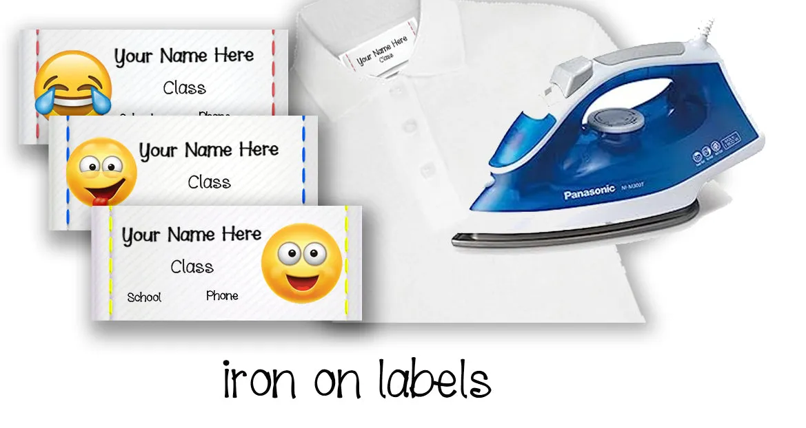 ""Emoji's" School labels packs