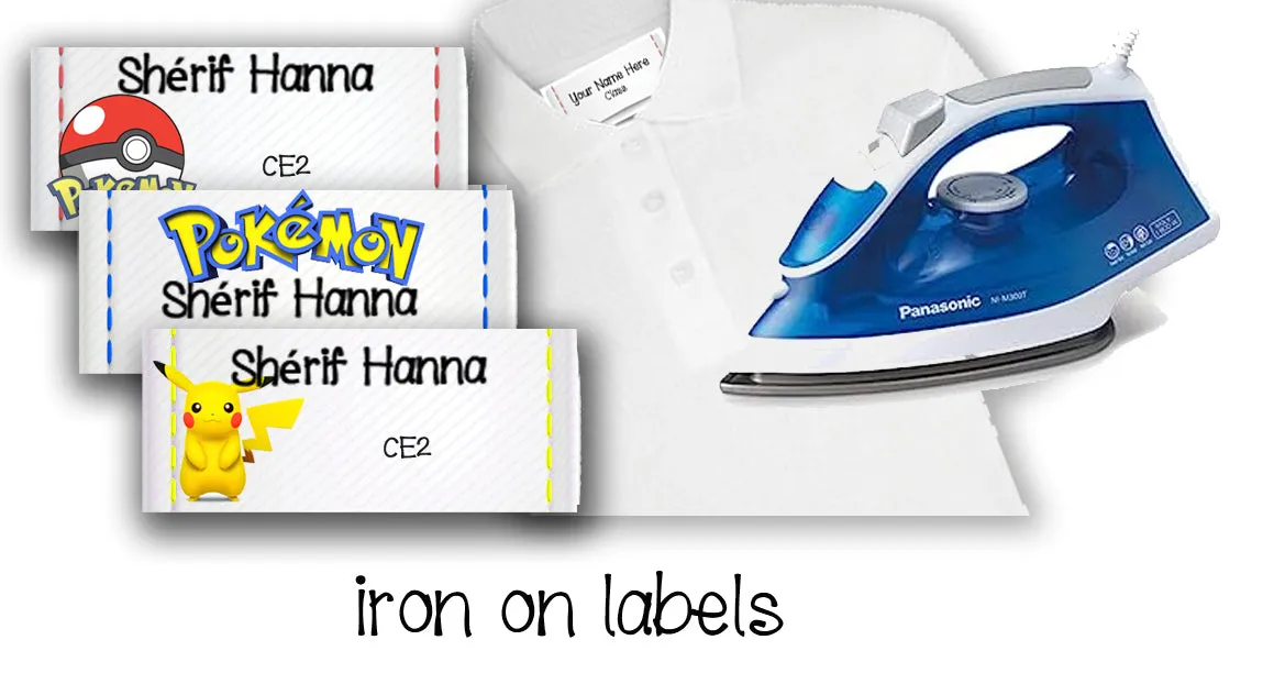 ""Pokemon" School labels packs