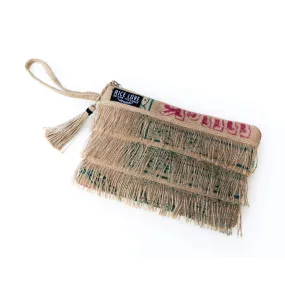 Recycled Fringe Clutch