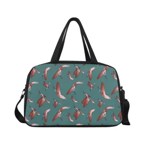 Red Swift Turquoise Fitness Handbag