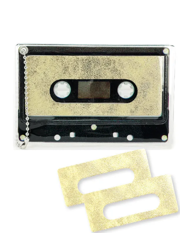 Retro Cassette Tape | Deco Sticker Tag | DUSTER Gold