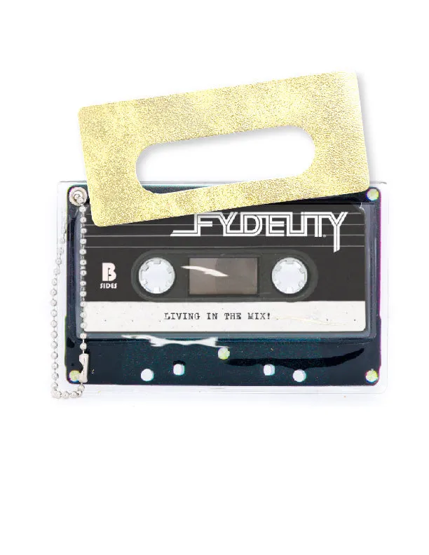 Retro Cassette Tape | Deco Sticker Tag | DUSTER Gold