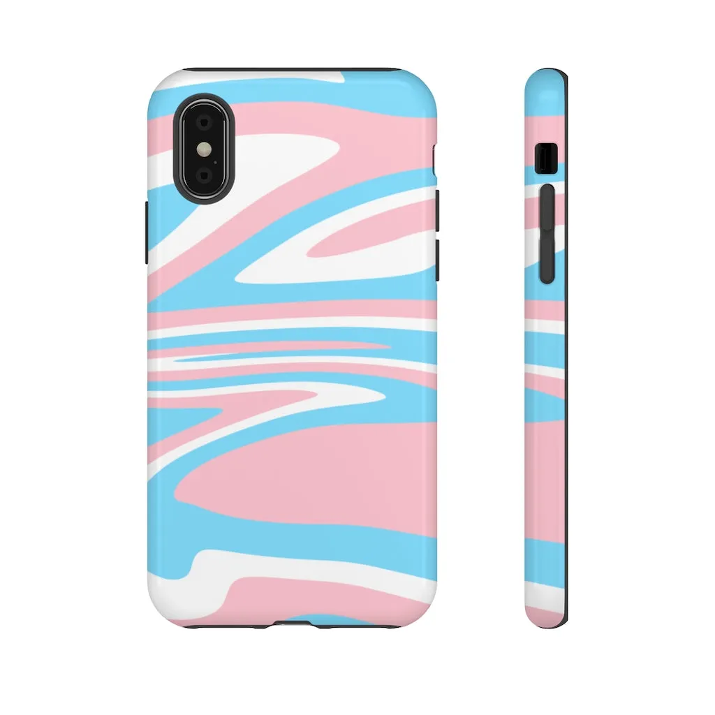 Retro Trans Flag Phone Case for Apple & Samsung