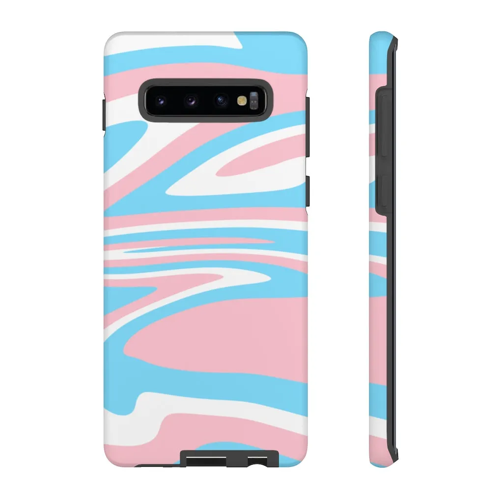 Retro Trans Flag Phone Case for Apple & Samsung