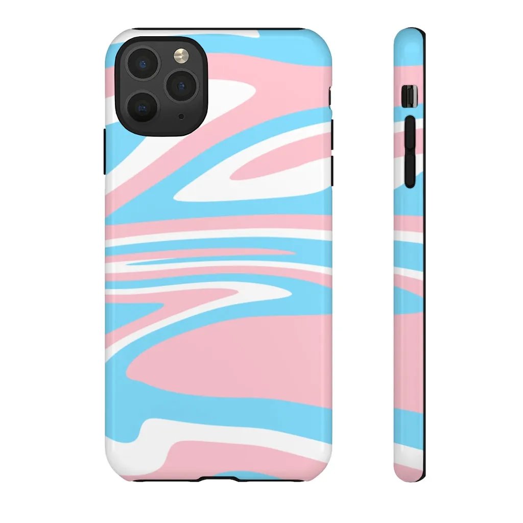 Retro Trans Flag Phone Case for Apple & Samsung