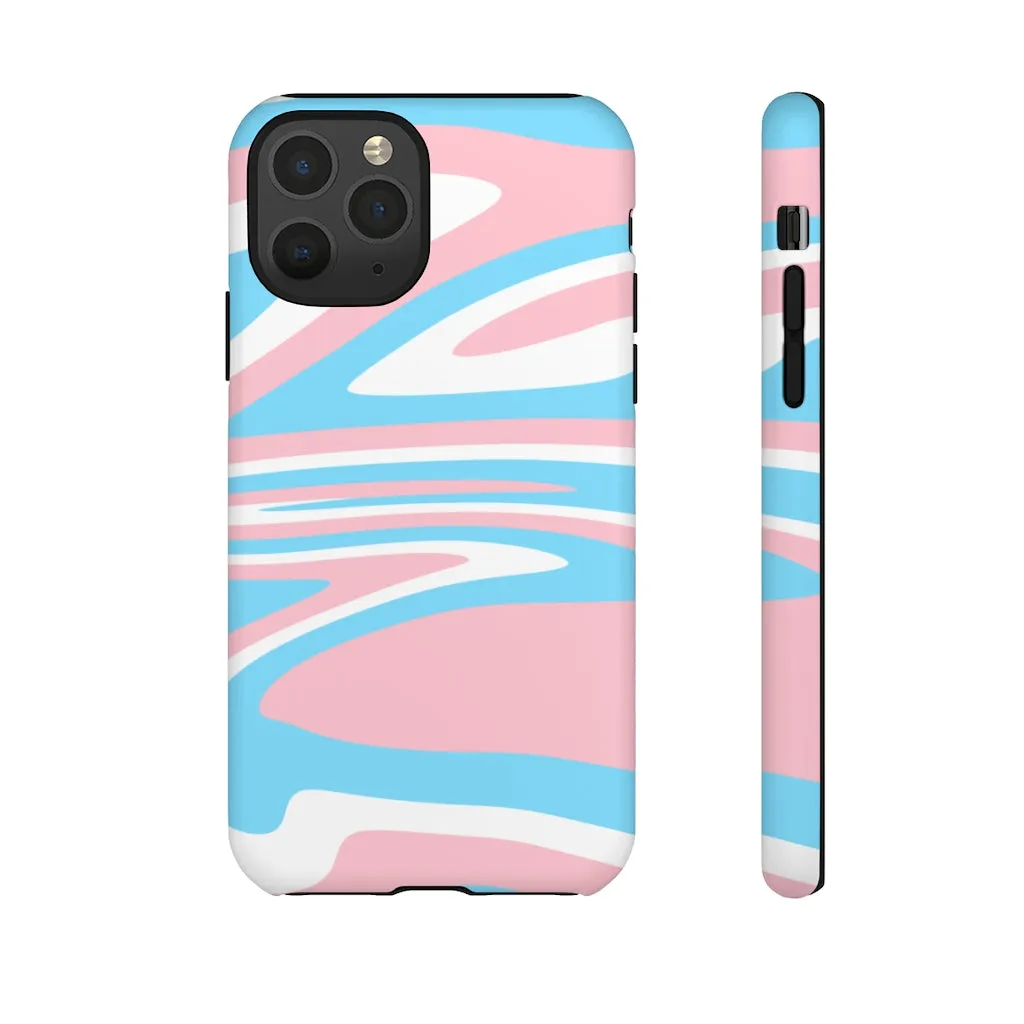 Retro Trans Flag Phone Case for Apple & Samsung