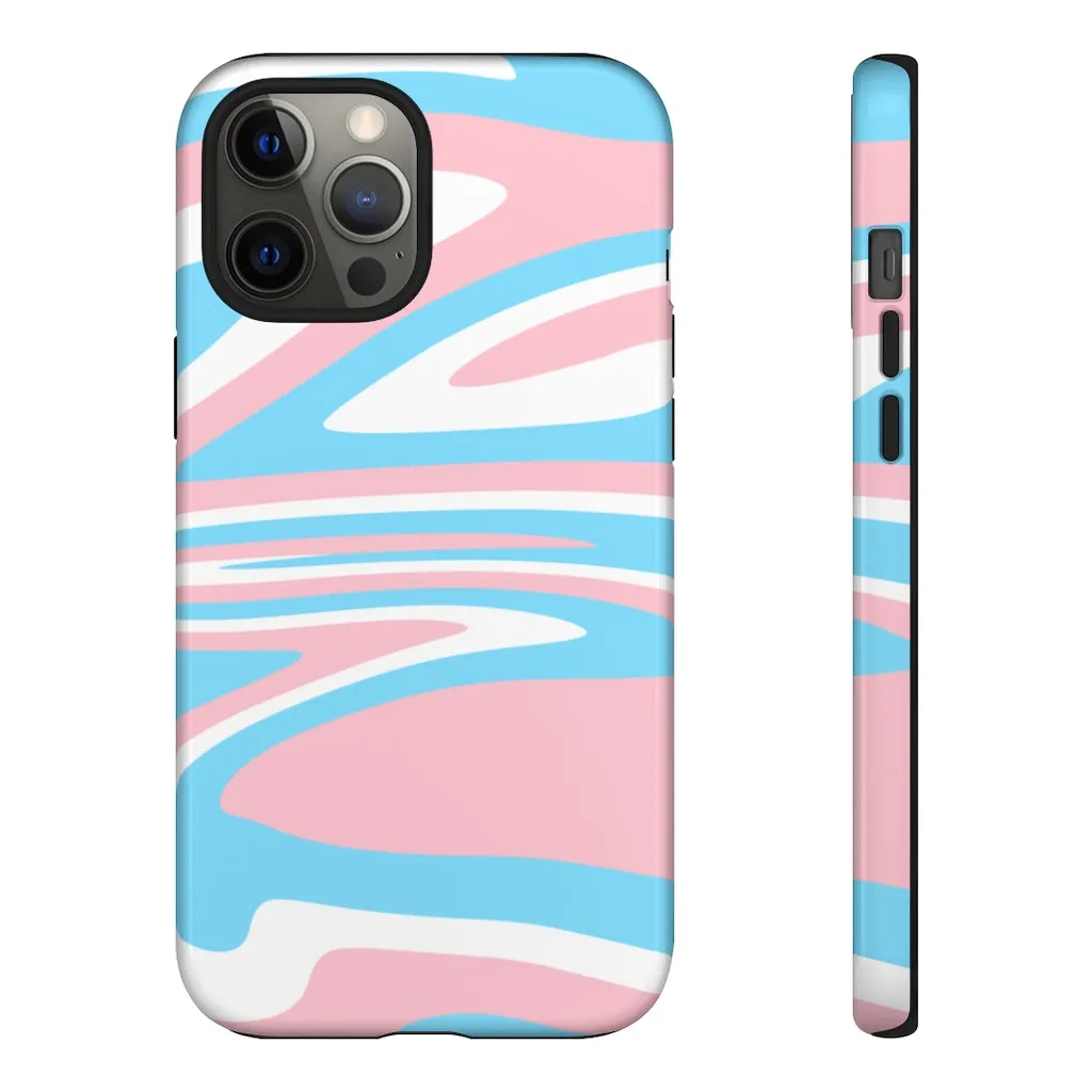 Retro Trans Flag Phone Case for Apple & Samsung