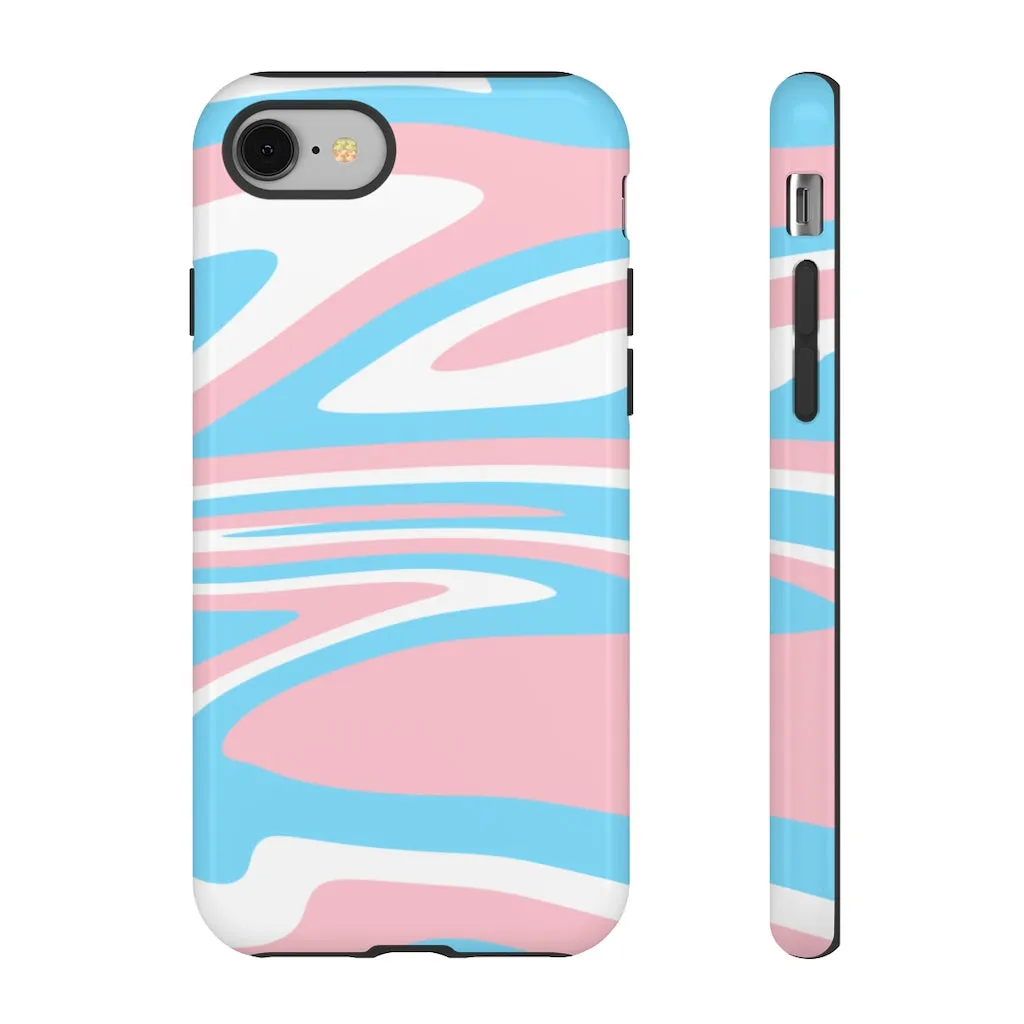 Retro Trans Flag Phone Case for Apple & Samsung