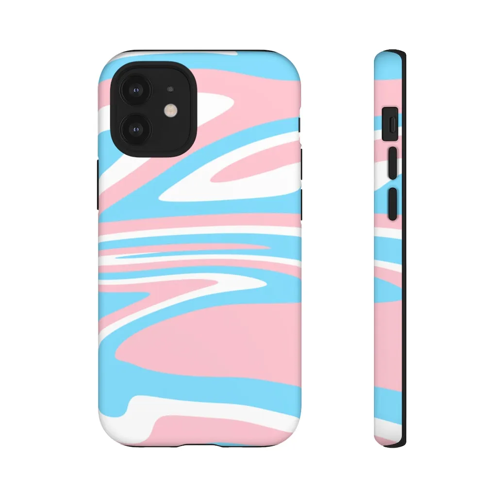 Retro Trans Flag Phone Case for Apple & Samsung