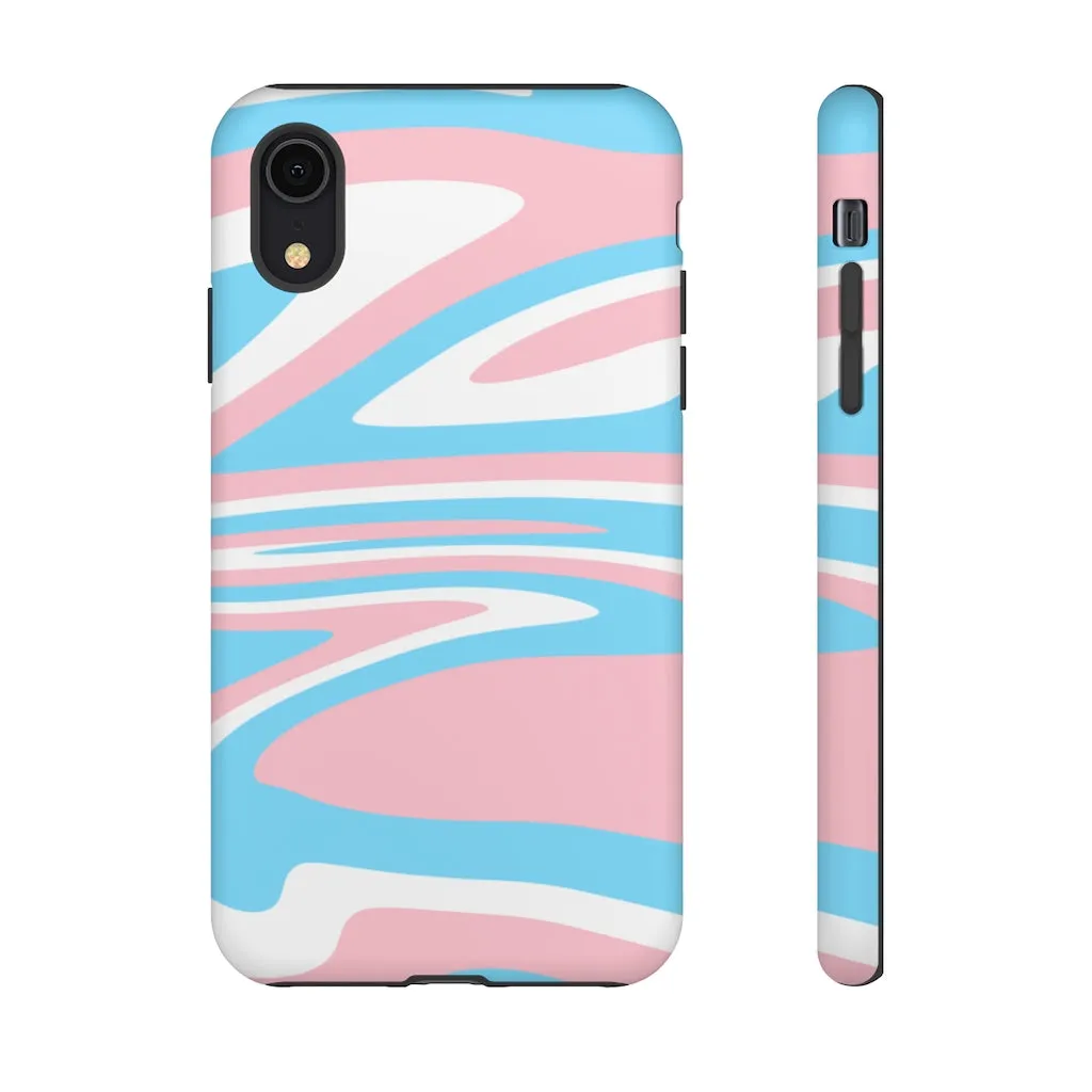 Retro Trans Flag Phone Case for Apple & Samsung